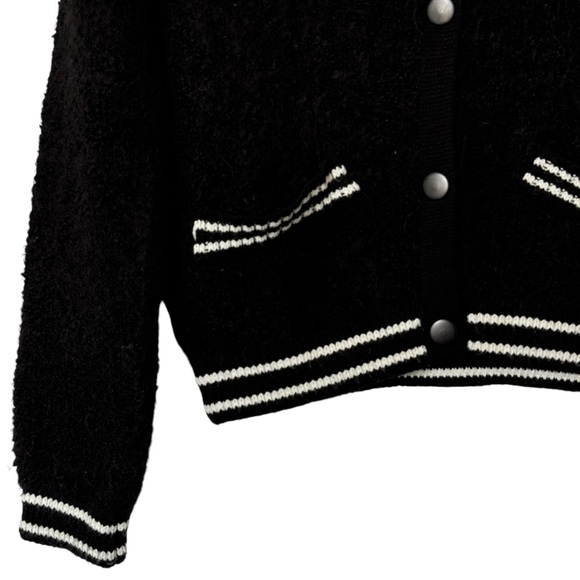 Mango Black and White Textured Jacket - Picture 7 of 13